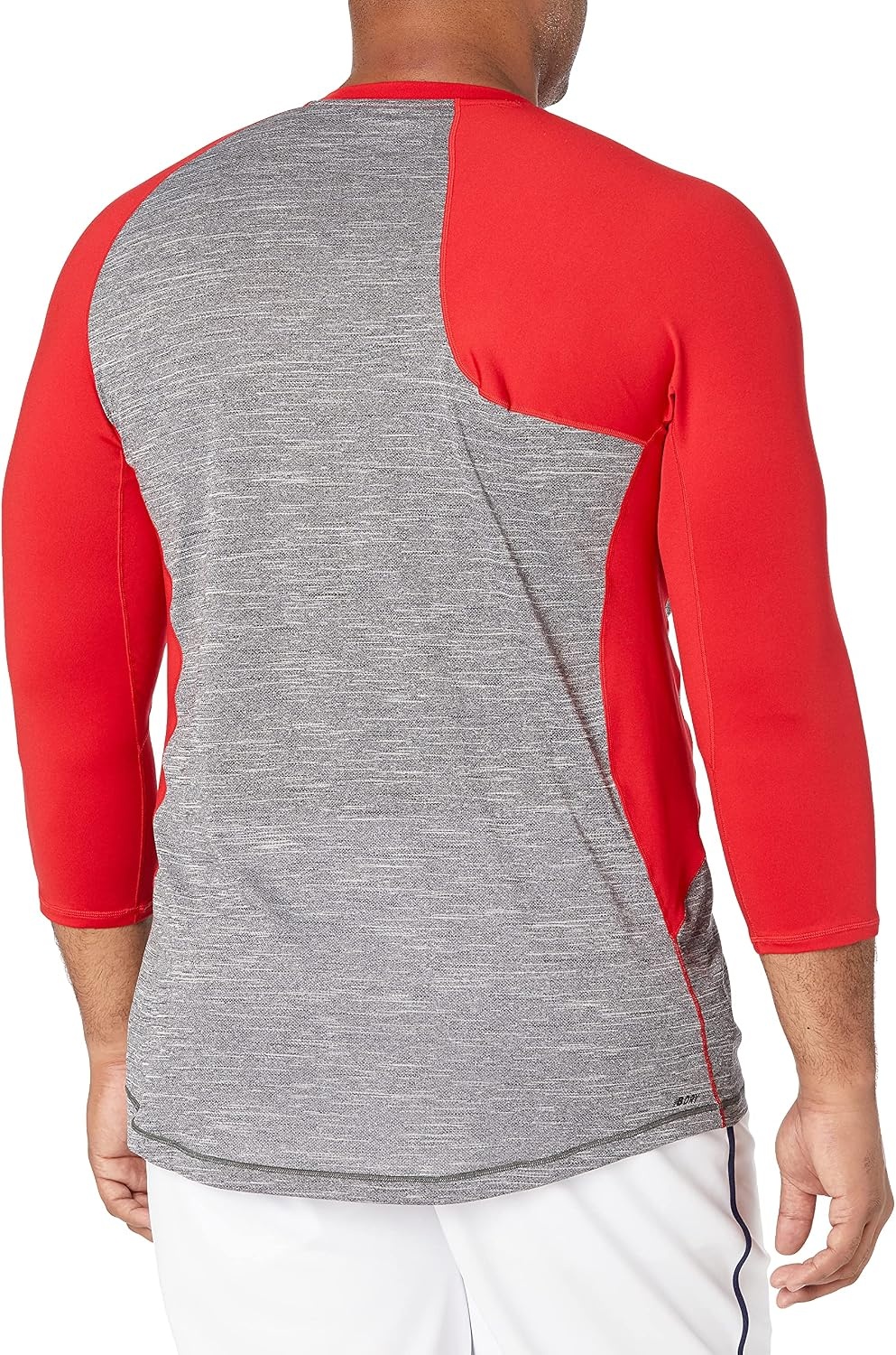 image:imageNew Balance Mens Baseball Assymetric Right 34 SleeveTeam Red Inline
