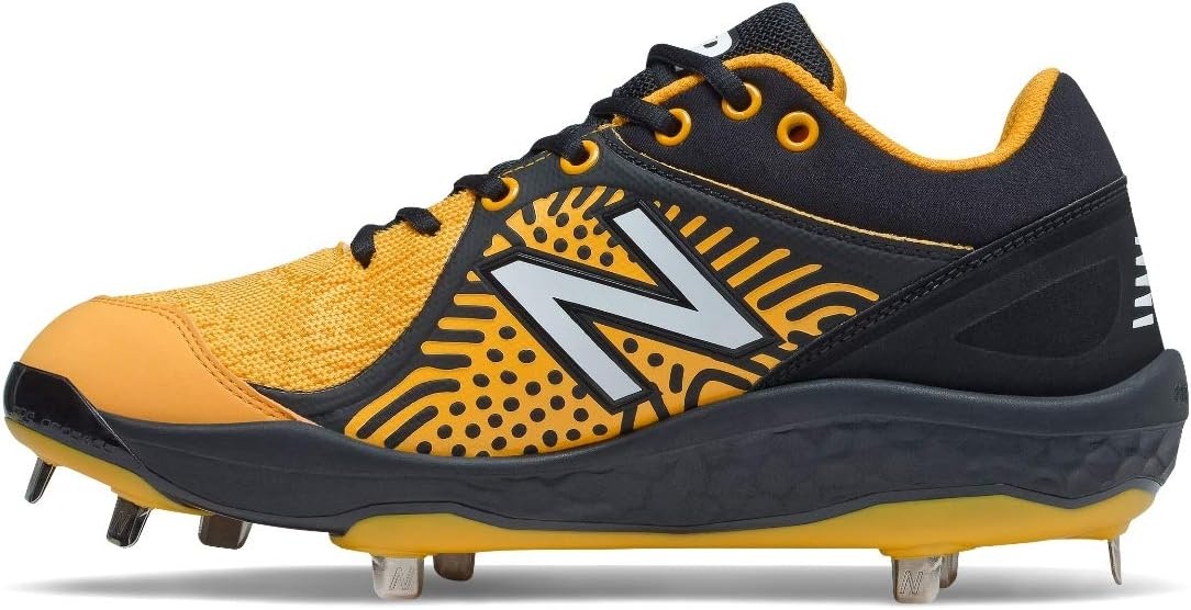 image:imageNew Balance Mens Fresh Foam 3000 V5 Metal Baseball ShoeBlackYellow