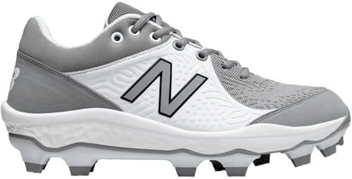 image:imageNew Balance Mens Fresh Foam 3000 V5 Metal Baseball ShoeGreyWhite