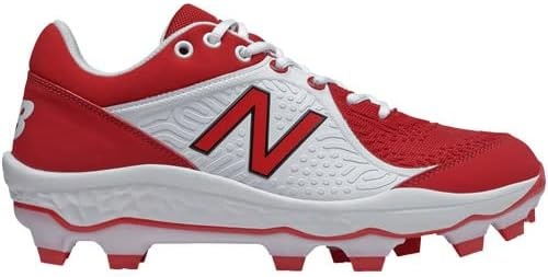 image:imageNew Balance Mens Fresh Foam 3000 V5 Metal Baseball ShoeRedWhite