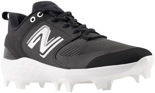 image:imageNew Balance Mens Fresh Foam 3000 V6 Molded Baseball ShoesBlackWhite