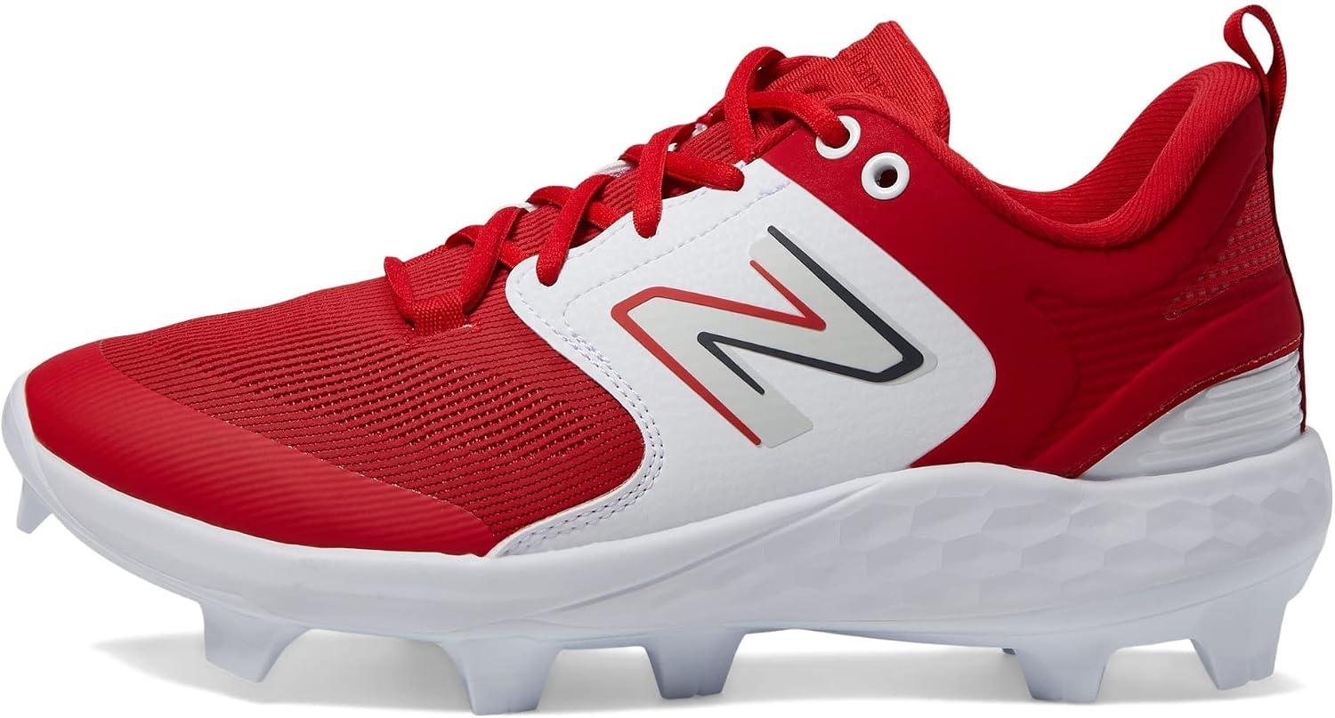 image:imageNew Balance Mens Fresh Foam 3000 V6 Molded Baseball ShoesRedWhite
