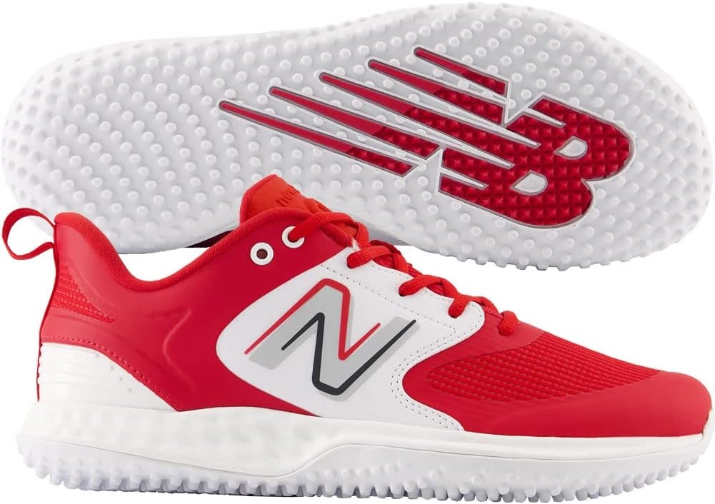 image:imageNew Balance Mens Fresh Foam 3000 V6 TurfTrainer ShoesRedWhite