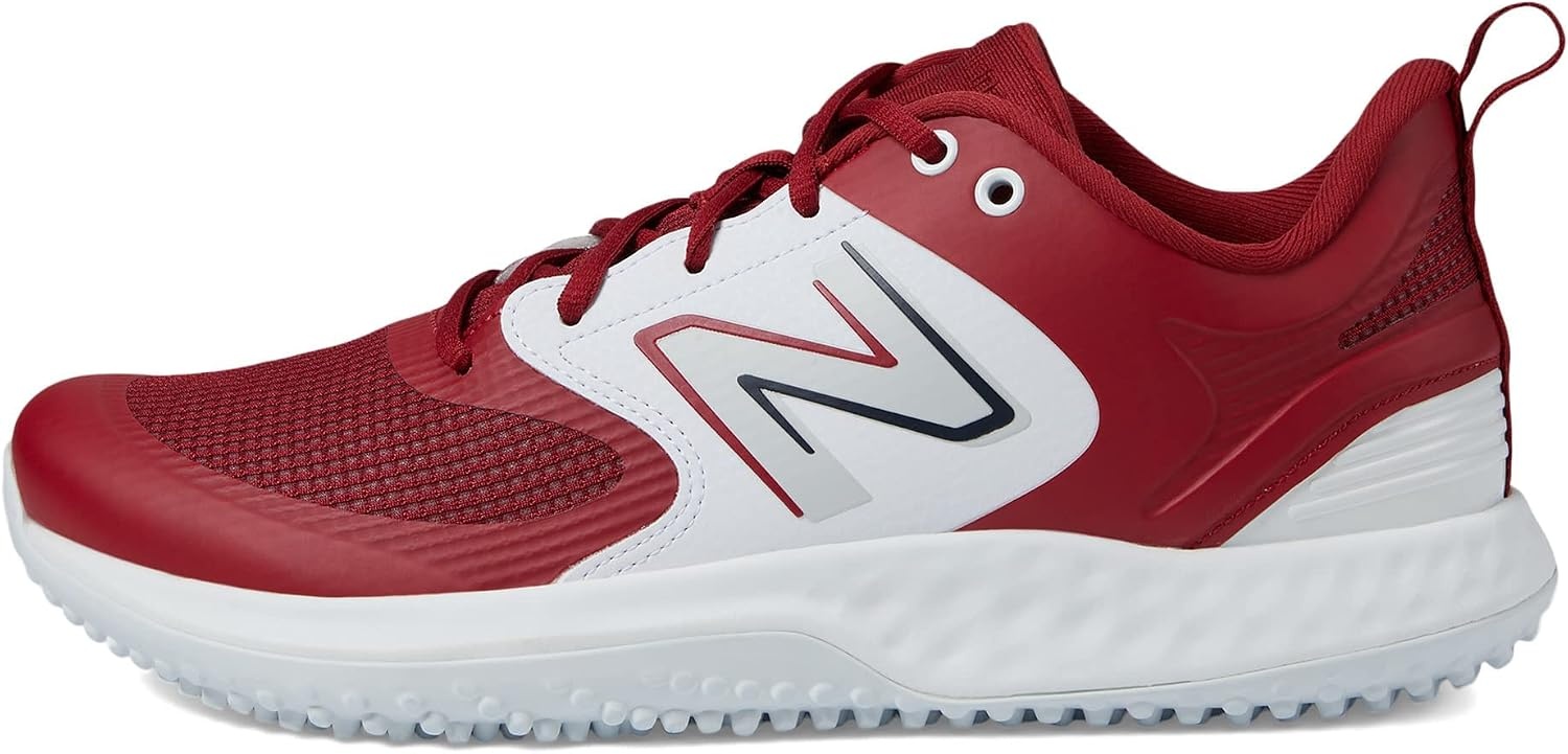image:imageNew Balance Mens Fresh Foam 3000 V6 TurfTrainer ShoesTeam CrimsonWhite