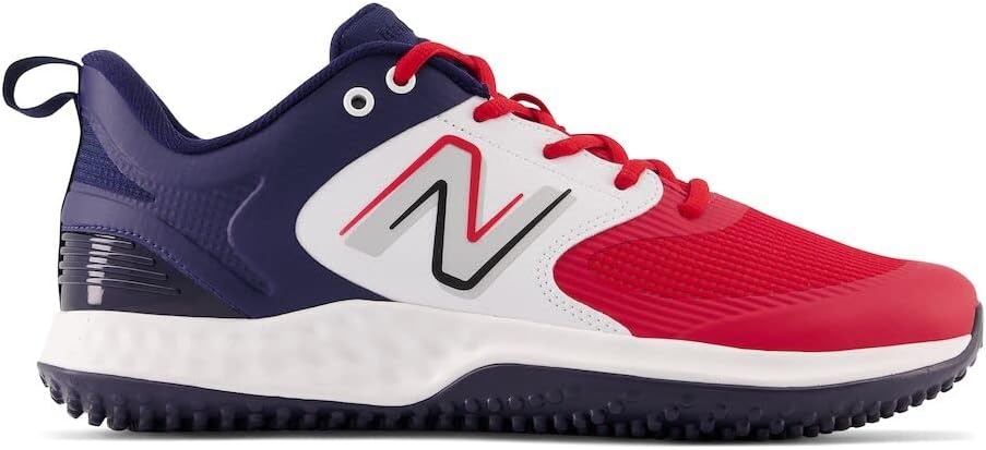 image:imageNew Balance Mens Fresh Foam 3000 V6 TurfTrainer ShoesTeam RedWhiteTeam Navy
