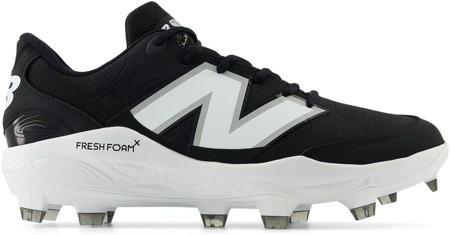 image:imageNew Balance Mens Fresh Foam 3000 V7 Molded Baseball ShoeBlack SyntheticWhite