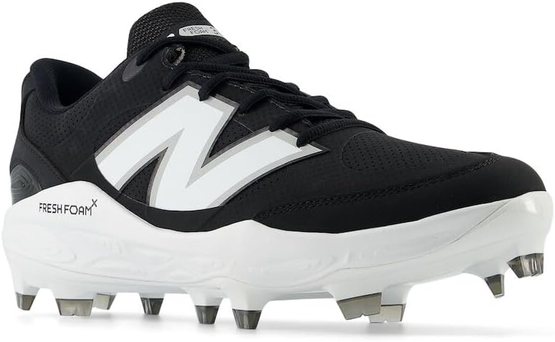 image:imageNew Balance Mens Fresh Foam 3000 V7 Molded Baseball ShoeBlack SyntheticWhite