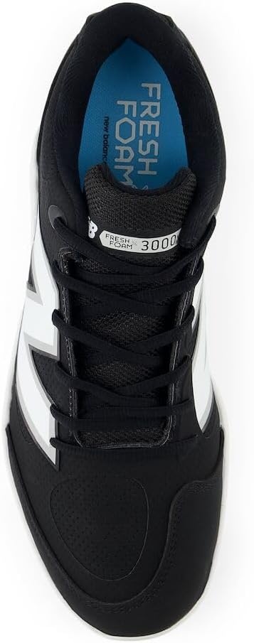 image:imageNew Balance Mens Fresh Foam 3000 V7 Molded Baseball ShoeBlack SyntheticWhite