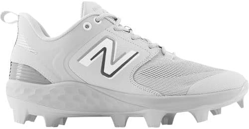 image:imageNew Balance Mens Fresh Foam 3000 V7 Molded Baseball ShoeGreyWhite