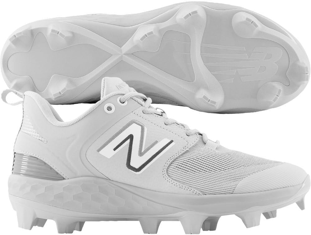 image:imageNew Balance Mens Fresh Foam 3000 V7 Molded Baseball ShoeGreyWhite