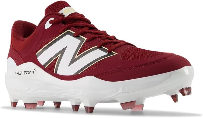 image:imageNew Balance Mens Fresh Foam 3000 V7 Molded Baseball ShoeMercury RedGold