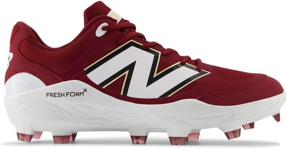 image:imageNew Balance Mens Fresh Foam 3000 V7 Molded Baseball ShoeMercury RedGold