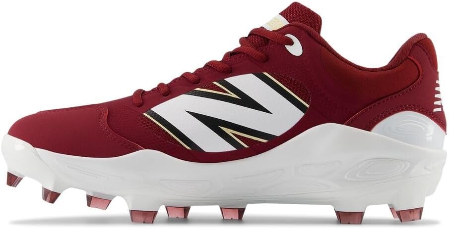 image:imageNew Balance Mens Fresh Foam 3000 V7 Molded Baseball ShoeMercury RedGold