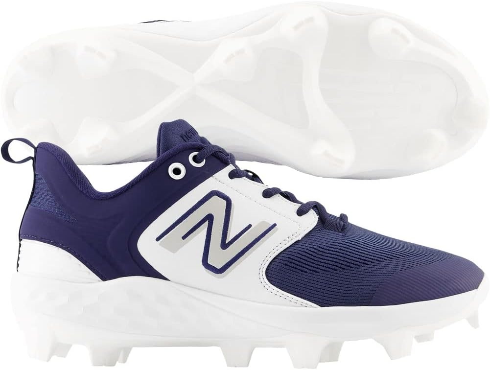 image:imageNew Balance Mens Fresh Foam 3000 V7 Molded Baseball ShoeNavyWhite