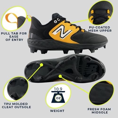 image:imageNew Balance Mens Fresh Foam 3000 V7 Molded Baseball ShoeNavyWhite