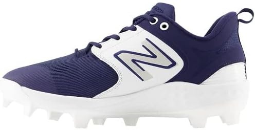 image:imageNew Balance Mens Fresh Foam 3000 V7 Molded Baseball ShoeNavyWhite