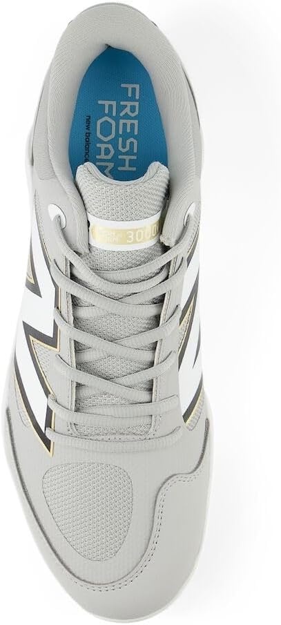 image:imageNew Balance Mens Fresh Foam 3000 V7 Molded Baseball ShoeRaincloudWhite