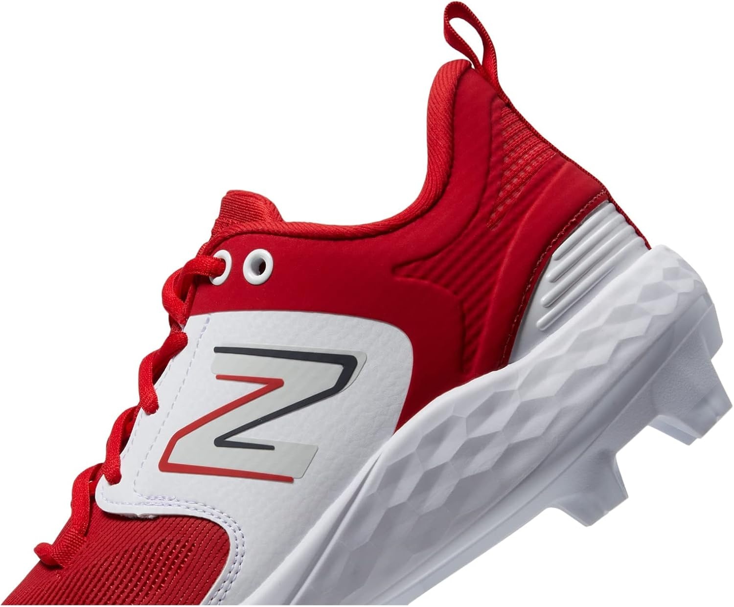 image:imageNew Balance Mens Fresh Foam 3000 V7 Molded Baseball ShoeRedWhite