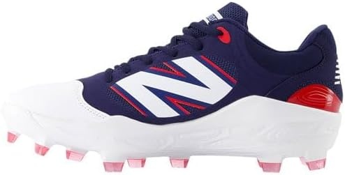 image:imageNew Balance Mens Fresh Foam 3000 V7 Molded Baseball ShoeTeam NavyTeam Red