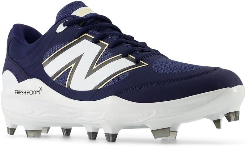 image:imageNew Balance Mens Fresh Foam 3000 V7 Molded Baseball ShoeTeam NavyWhite