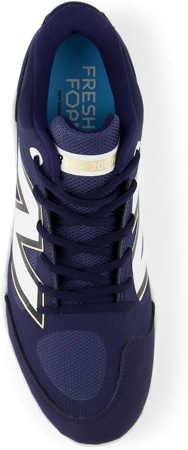 image:imageNew Balance Mens Fresh Foam 3000 V7 Molded Baseball ShoeTeam NavyWhite