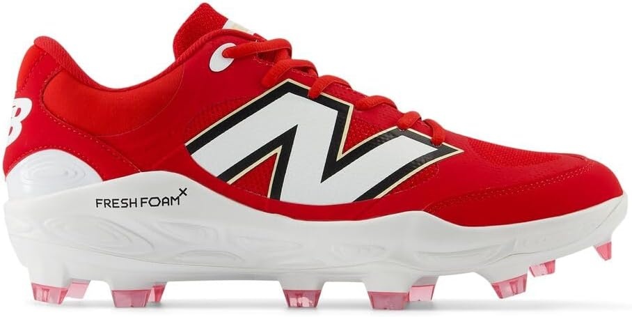 image:imageNew Balance Mens Fresh Foam 3000 V7 Molded Baseball ShoeTeam RedWhite