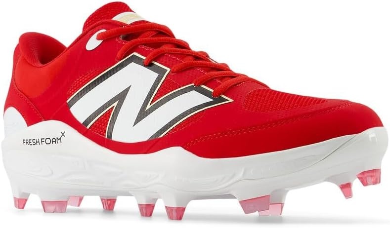 image:imageNew Balance Mens Fresh Foam 3000 V7 Molded Baseball ShoeTeam RedWhite