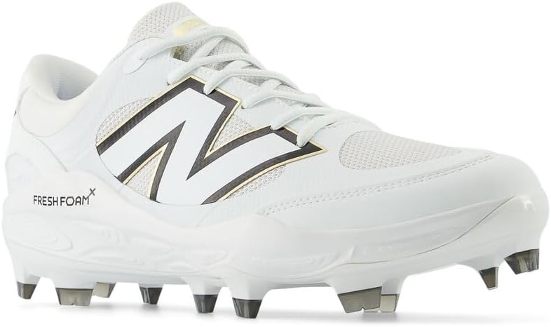 image:imageNew Balance Mens Fresh Foam 3000 V7 Molded Baseball ShoeWhiteBlack