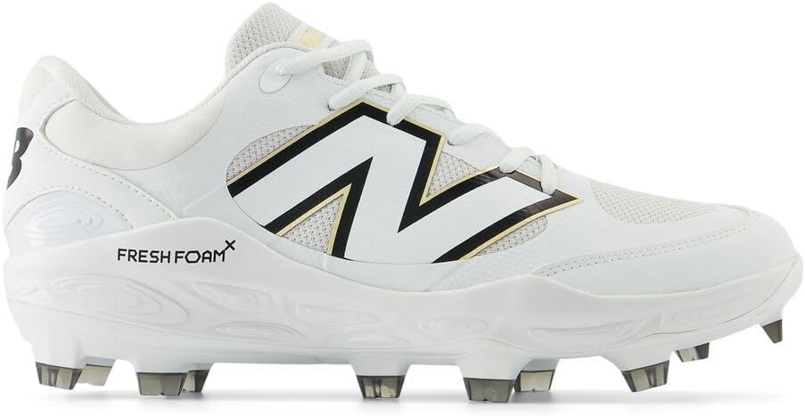 image:imageNew Balance Mens Fresh Foam 3000 V7 Molded Baseball ShoeWhiteBlack