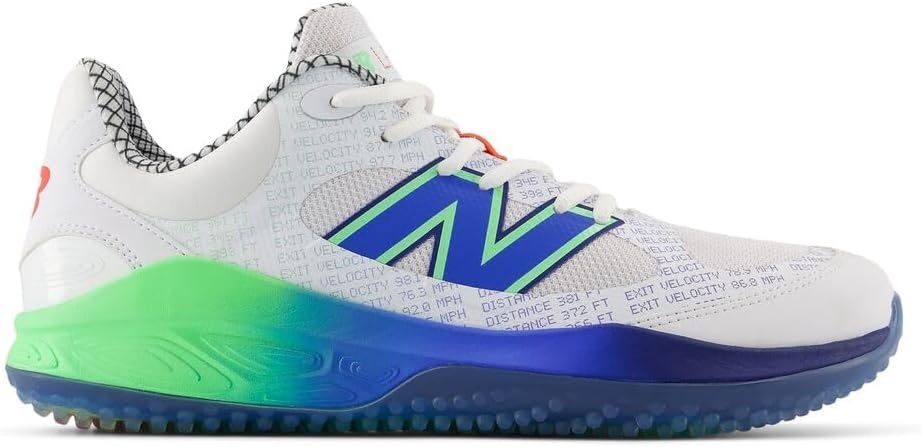 image:imageNew Balance Mens Fresh Foam 3000 V7 TurfTrainerWhiteElectric JadeBright Lapis