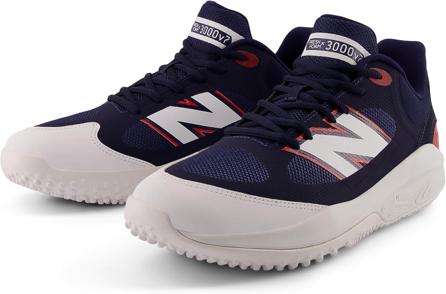 image:imageNew Balance Mens Fresh Foam 3000 V7 TurfTrainerWhiteTeam RedTeam Navy