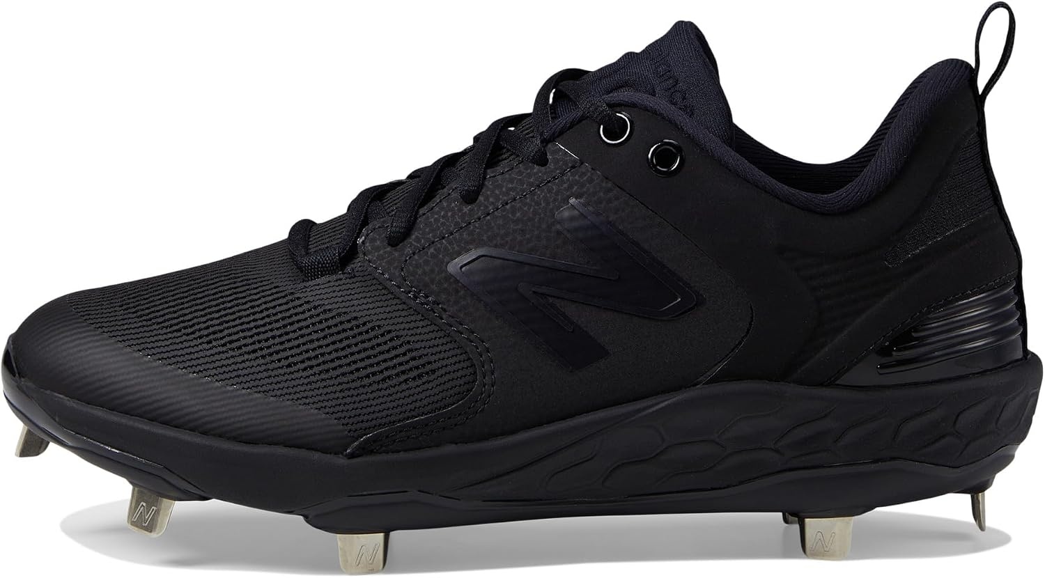 image:imageNew Balance Mens Fresh Foam X 3000 V6 Metal Baseball ShoesBlackBlack