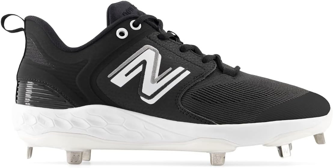 image:imageNew Balance Mens Fresh Foam X 3000 V6 Metal Baseball ShoesBlackWhite