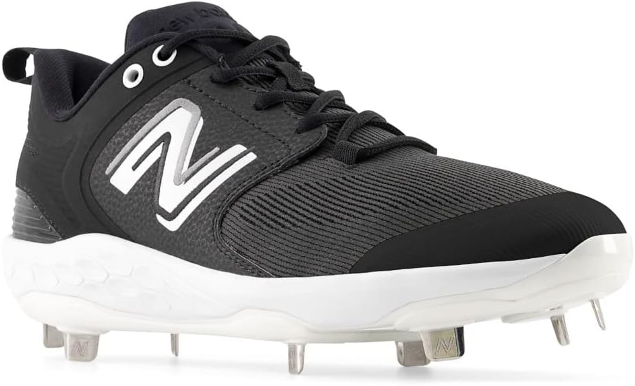 image:imageNew Balance Mens Fresh Foam X 3000 V6 Metal Baseball ShoesBlackWhite