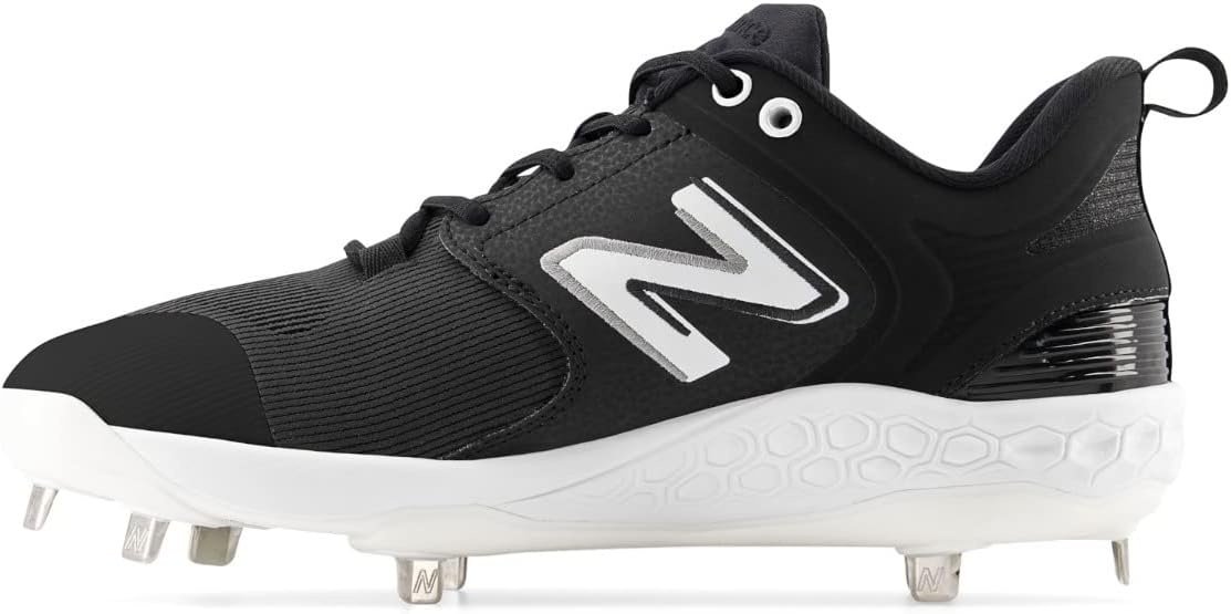image:imageNew Balance Mens Fresh Foam X 3000 V6 Metal Baseball ShoesBlackWhite