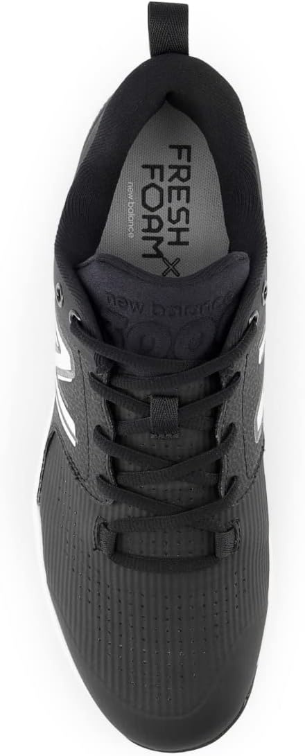 image:imageNew Balance Mens Fresh Foam X 3000 V6 Metal Baseball ShoesBlackWhite Synthetic