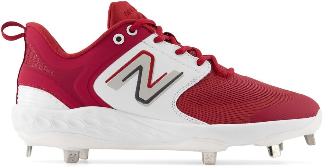 image:imageNew Balance Mens Fresh Foam X 3000 V6 Metal Baseball ShoesCardinalWhite