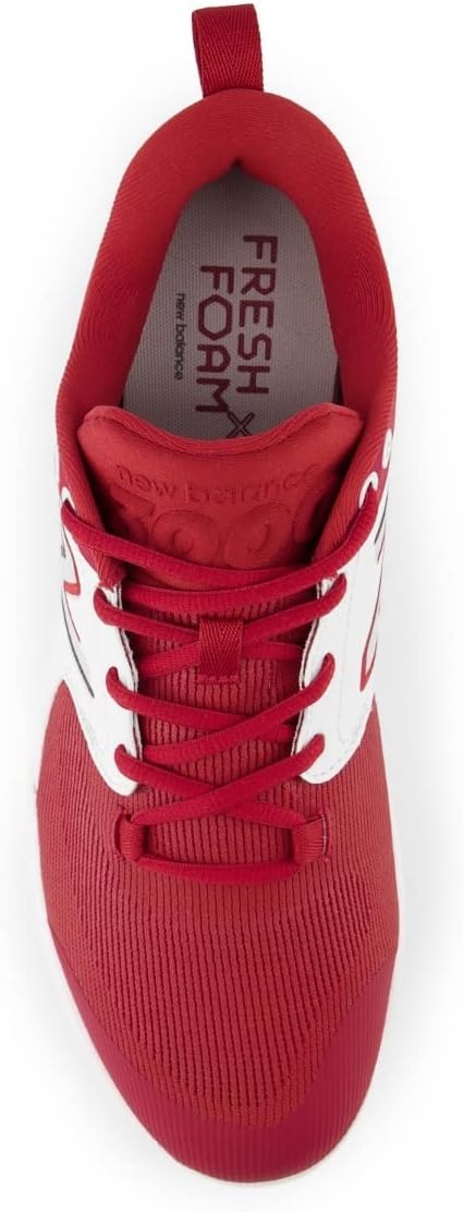 image:imageNew Balance Mens Fresh Foam X 3000 V6 Metal Baseball ShoesCardinalWhite