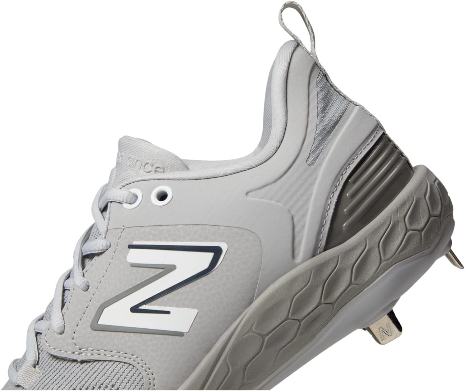 image:imageNew Balance Mens Fresh Foam X 3000 V6 Metal Baseball ShoesGreyWhite