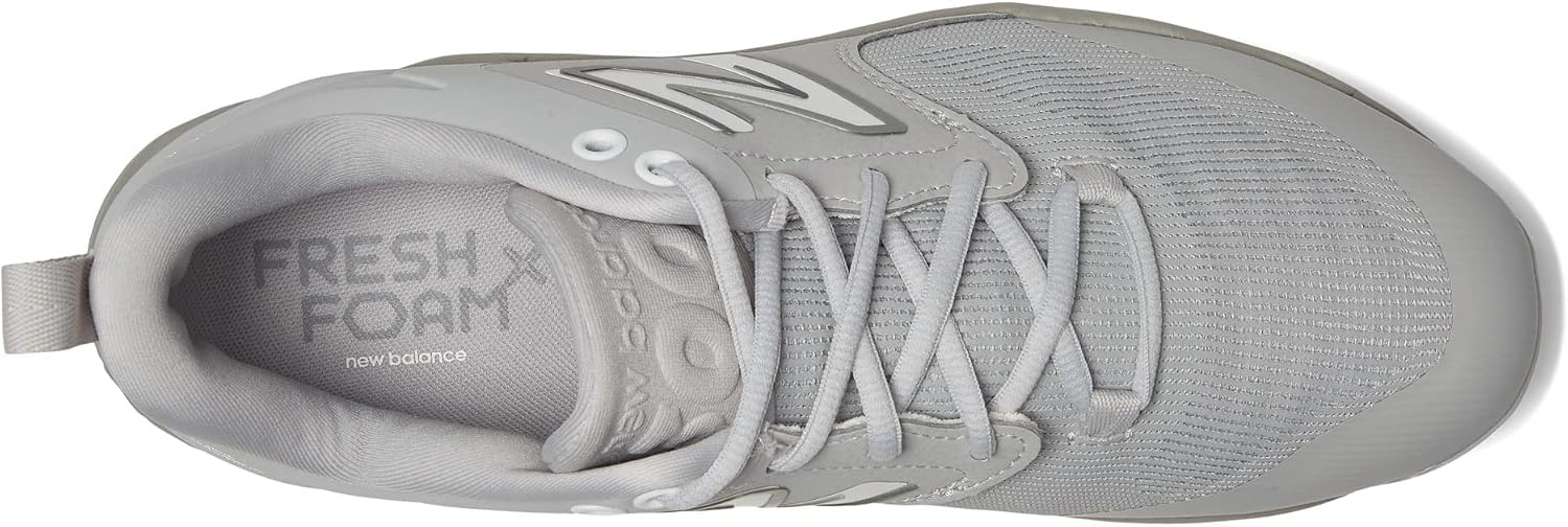 image:imageNew Balance Mens Fresh Foam X 3000 V6 Metal Baseball ShoesGreyWhite