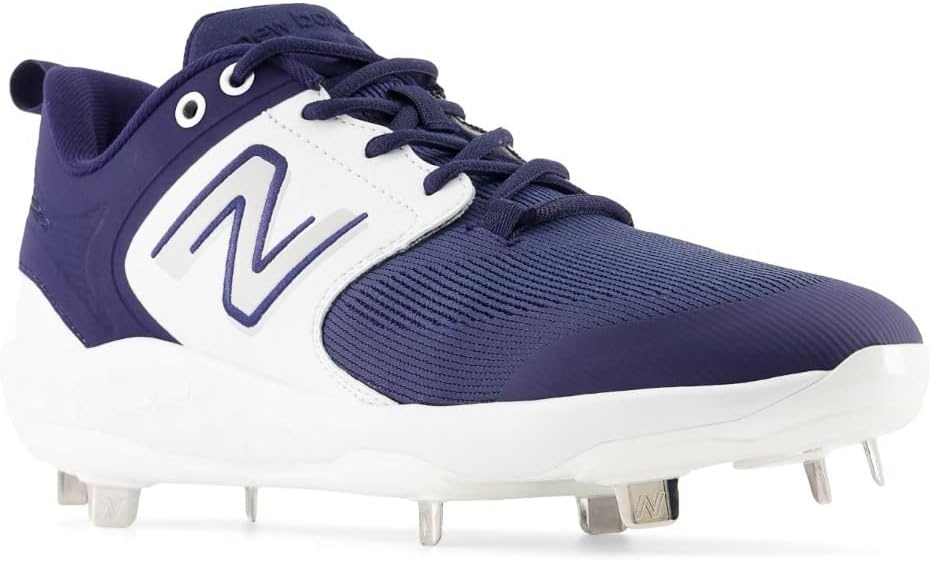 image:imageNew Balance Mens Fresh Foam X 3000 V6 Metal Baseball ShoesNavyWhite