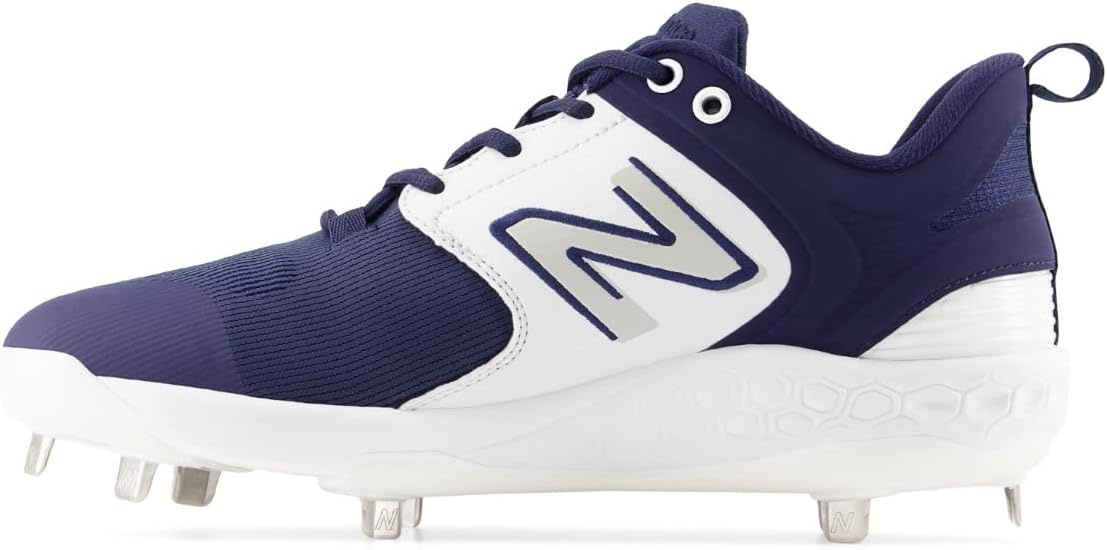 image:imageNew Balance Mens Fresh Foam X 3000 V6 Metal Baseball ShoesNavyWhite