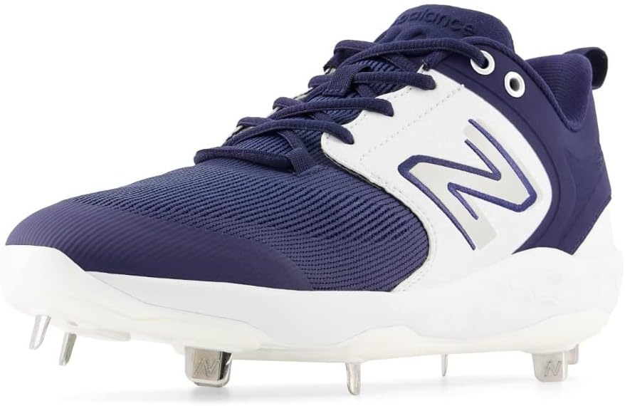 image:imageNew Balance Mens Fresh Foam X 3000 V6 Metal Baseball ShoesNavyWhite