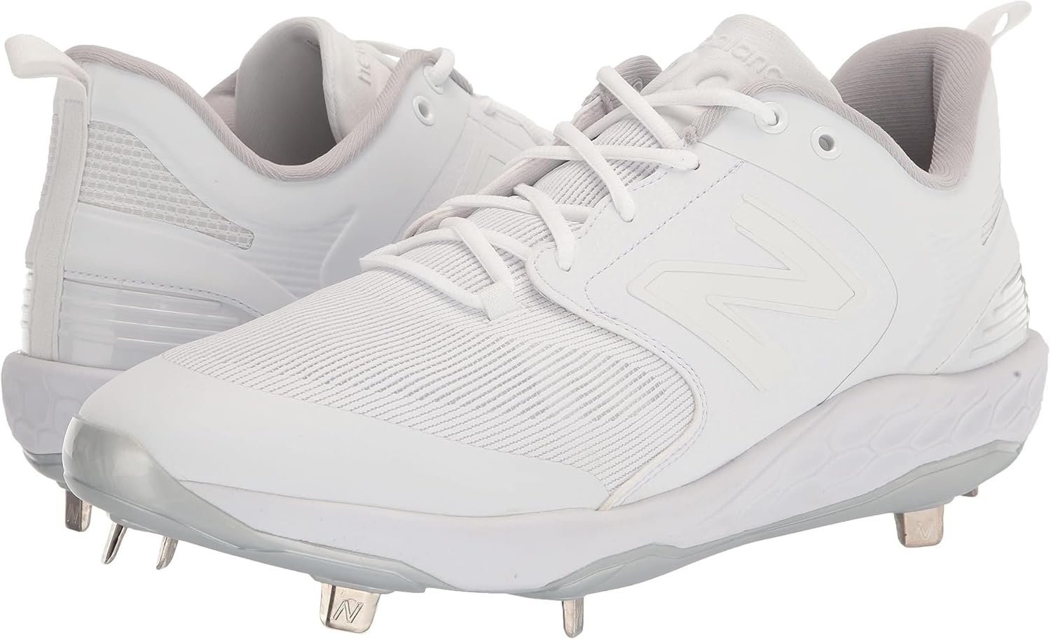 image:imageNew Balance Mens Fresh Foam X 3000 V6 Metal Baseball ShoesPearlWhite