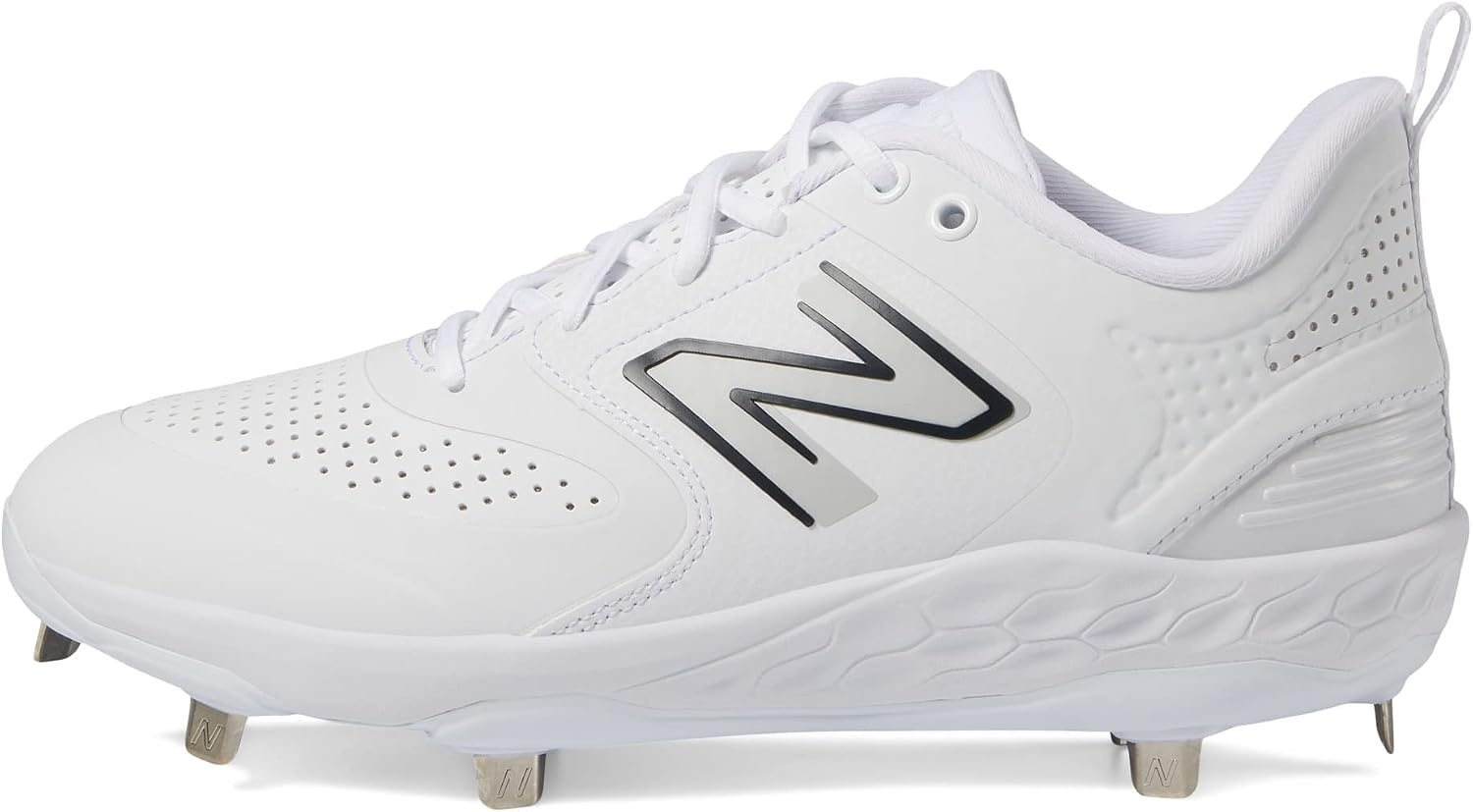 image:imageNew Balance Mens Fresh Foam X 3000 V6 Metal Baseball ShoesWhiteCastlerock