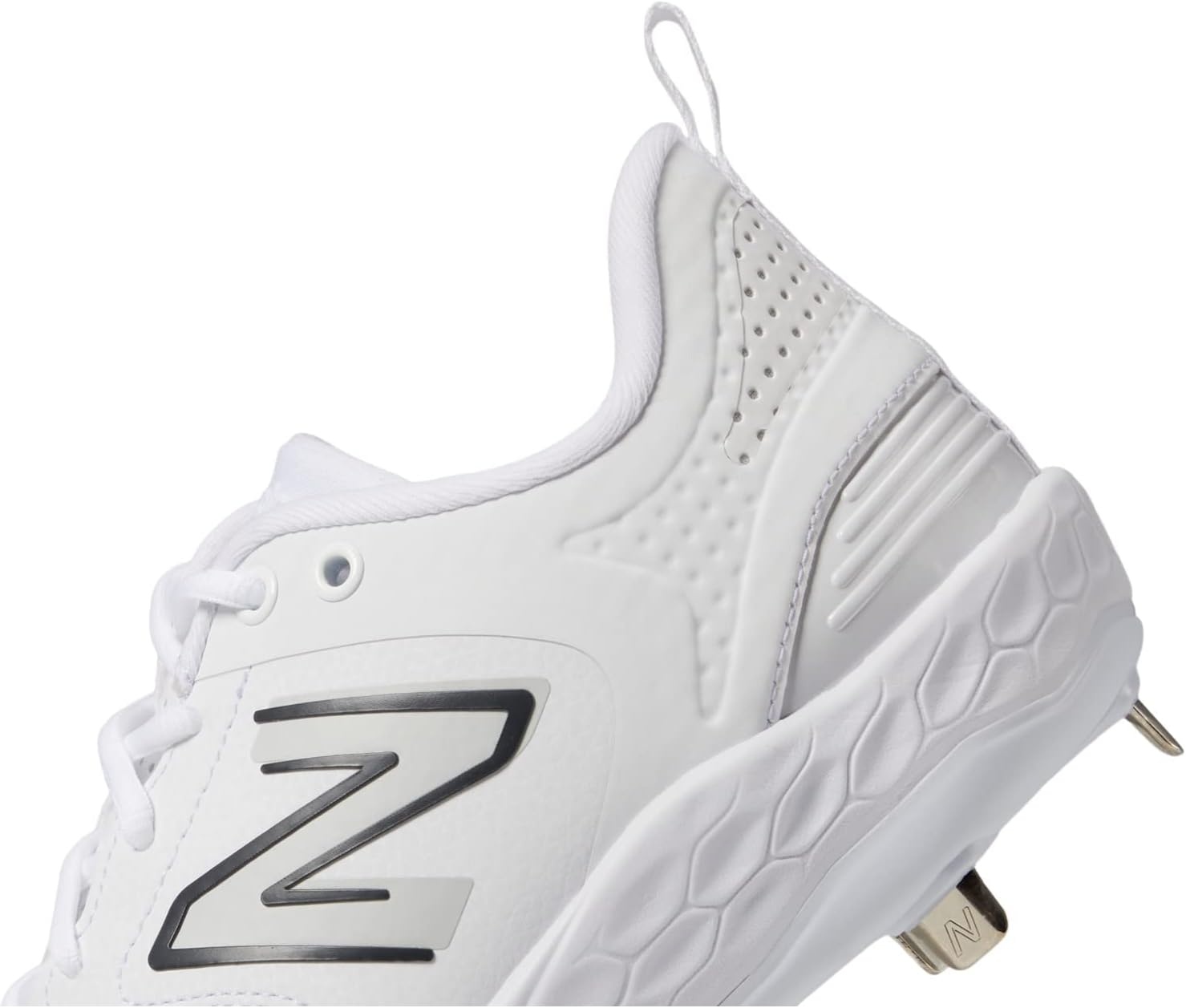 image:imageNew Balance Mens Fresh Foam X 3000 V6 Metal Baseball ShoesWhiteCastlerock
