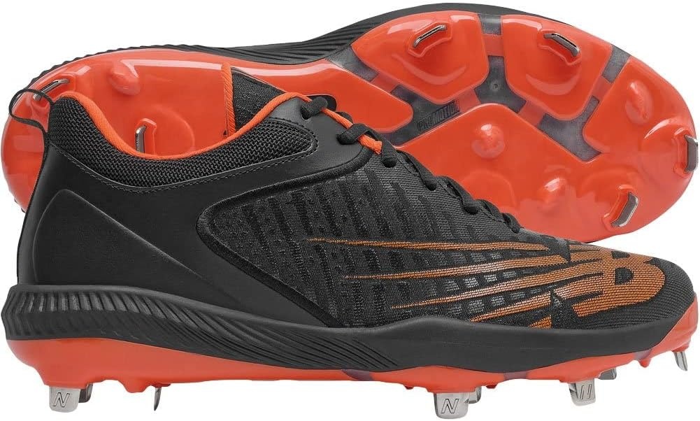 image:imageNew Balance Mens FuelCell 4040 V6 Metal Baseball ShoesBlackOrange