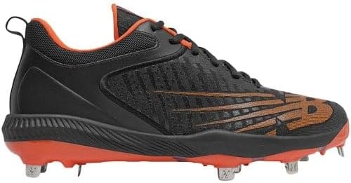 image:imageNew Balance Mens FuelCell 4040 V6 Metal Baseball ShoesBlackOrange