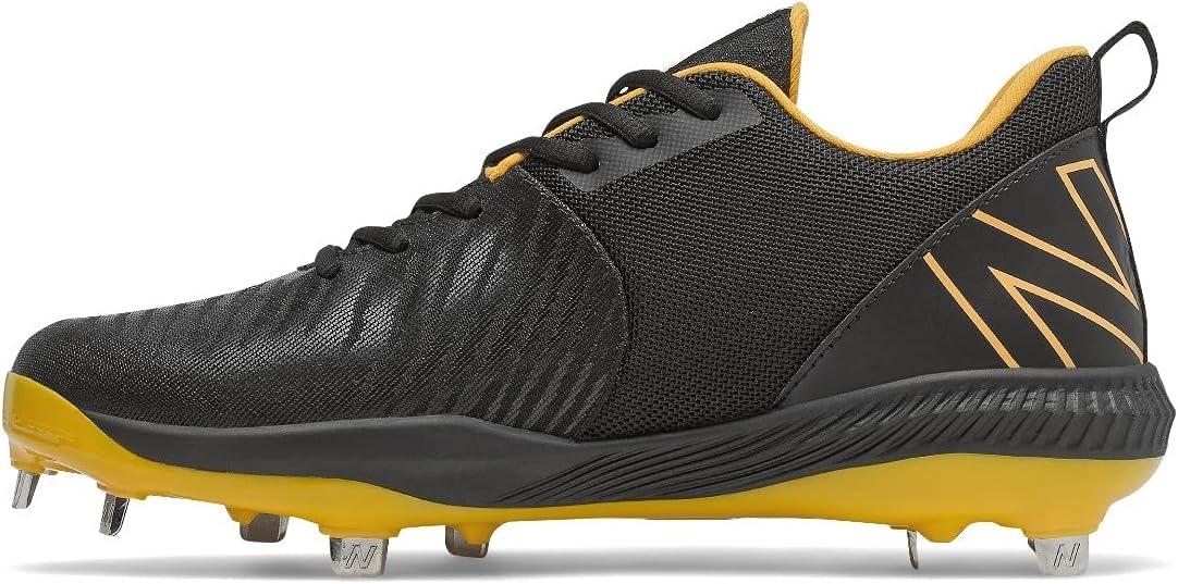 image:imageNew Balance Mens FuelCell 4040 V6 Metal Baseball ShoesBlackYellow