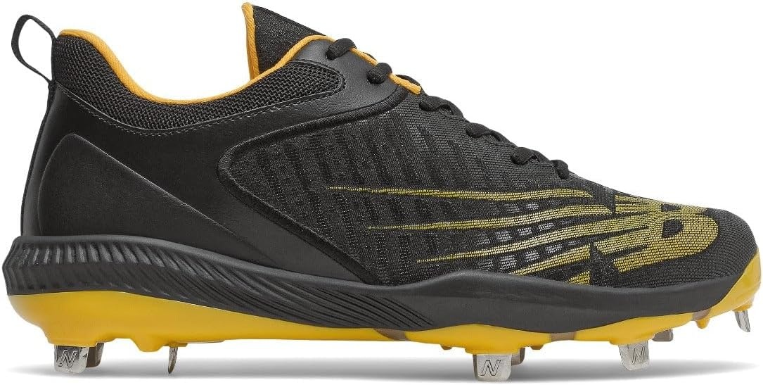 image:imageNew Balance Mens FuelCell 4040 V6 Metal Baseball ShoesBlackYellow